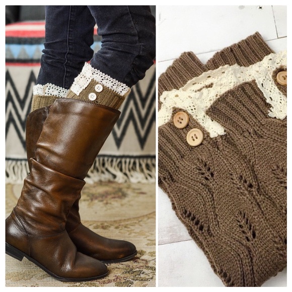 littlegypsie Accessories - Leg Warmers with Boho Boot Cuff Detail.